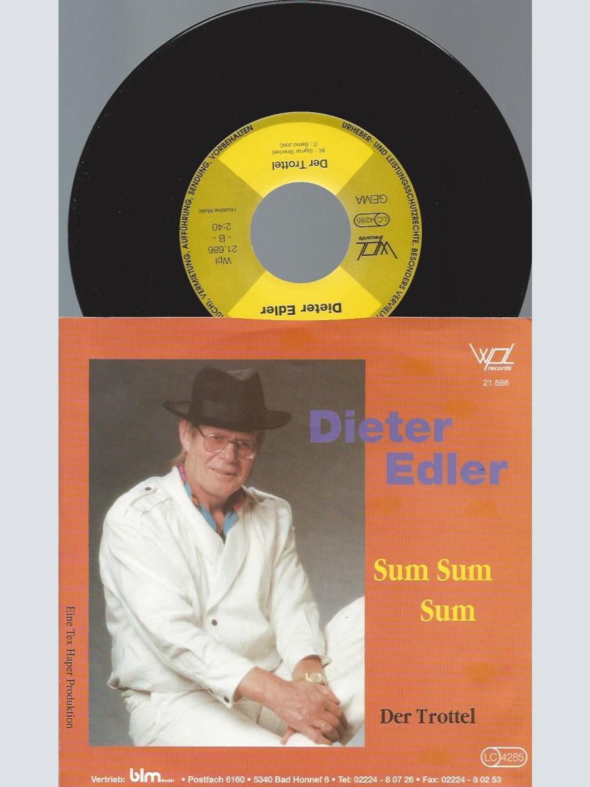 7" Dieter Edler – Sum Sum Sum