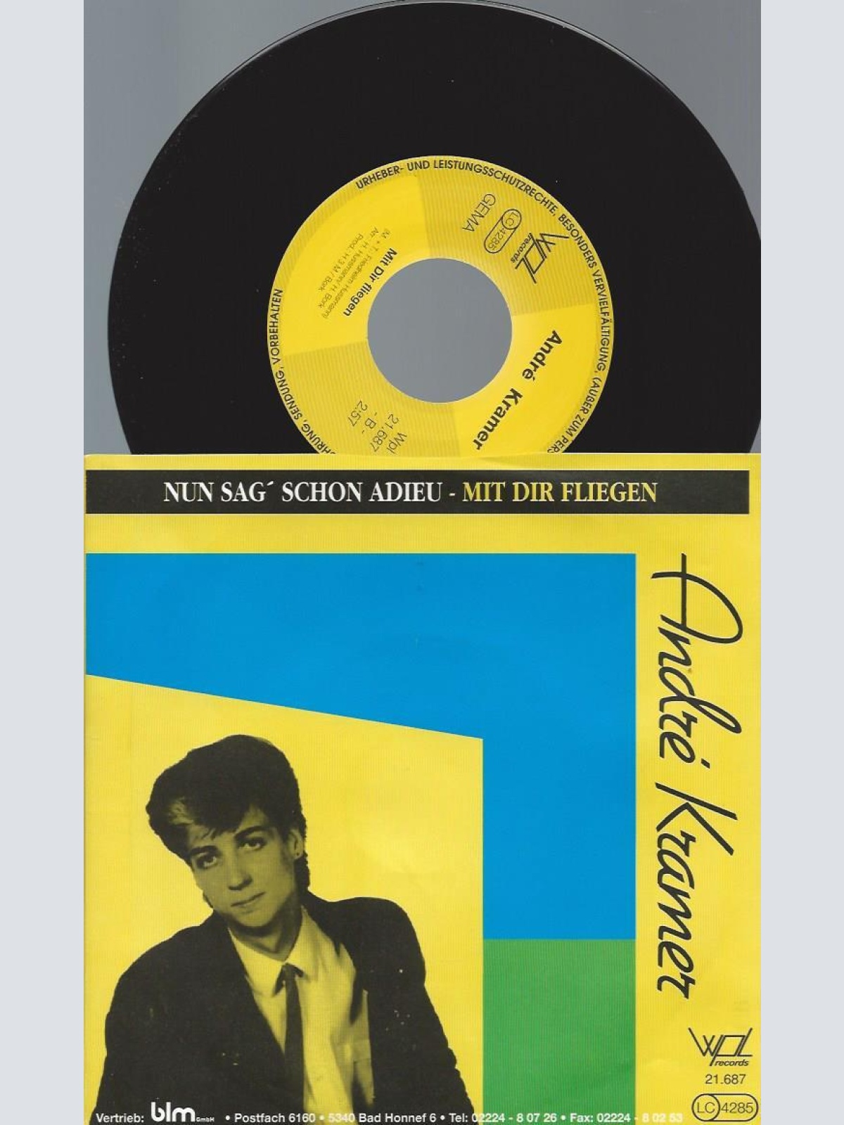 7" Andre Kramer  – Nun Sag' Schon Adieu