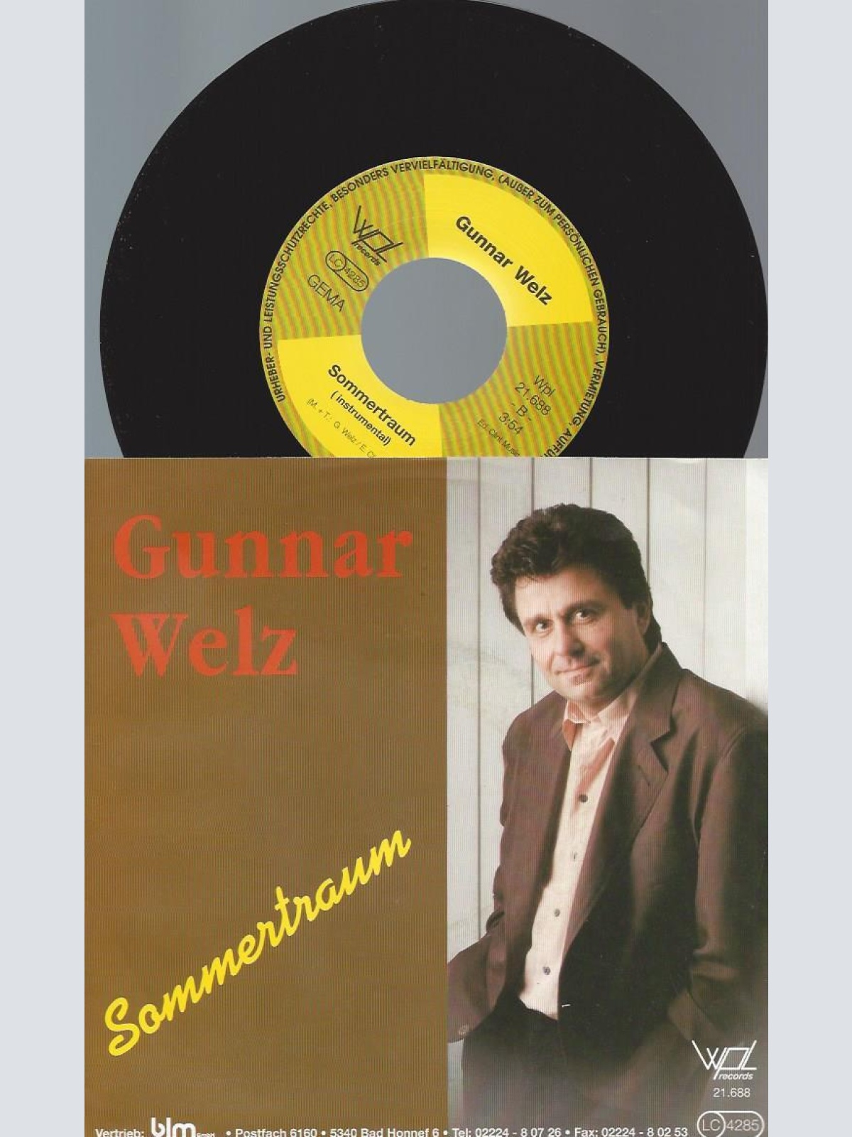 7" Gunnar Welz – Sommertraum