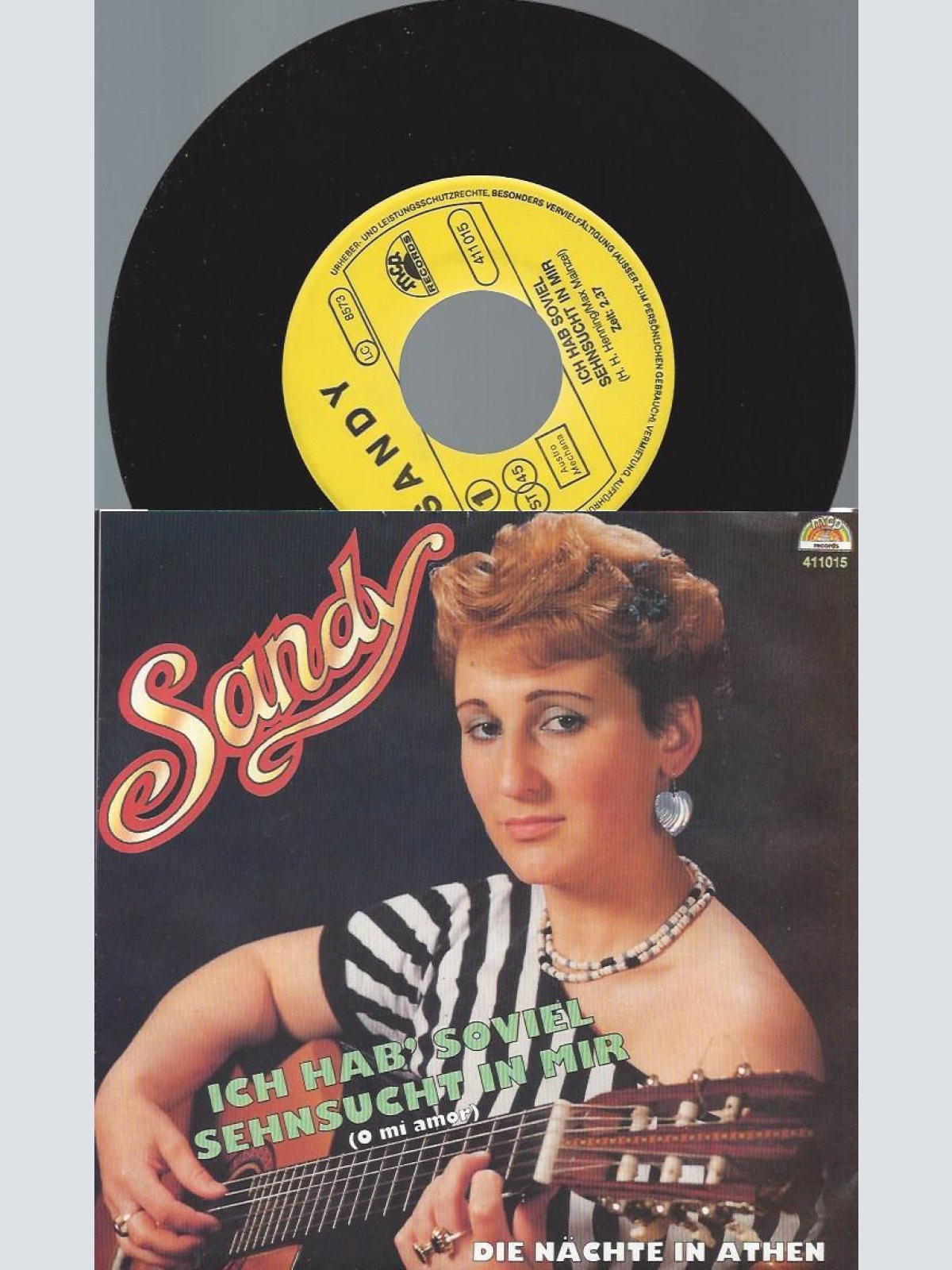 7"  Sandy --  Ich hab soviel Sehnsucht