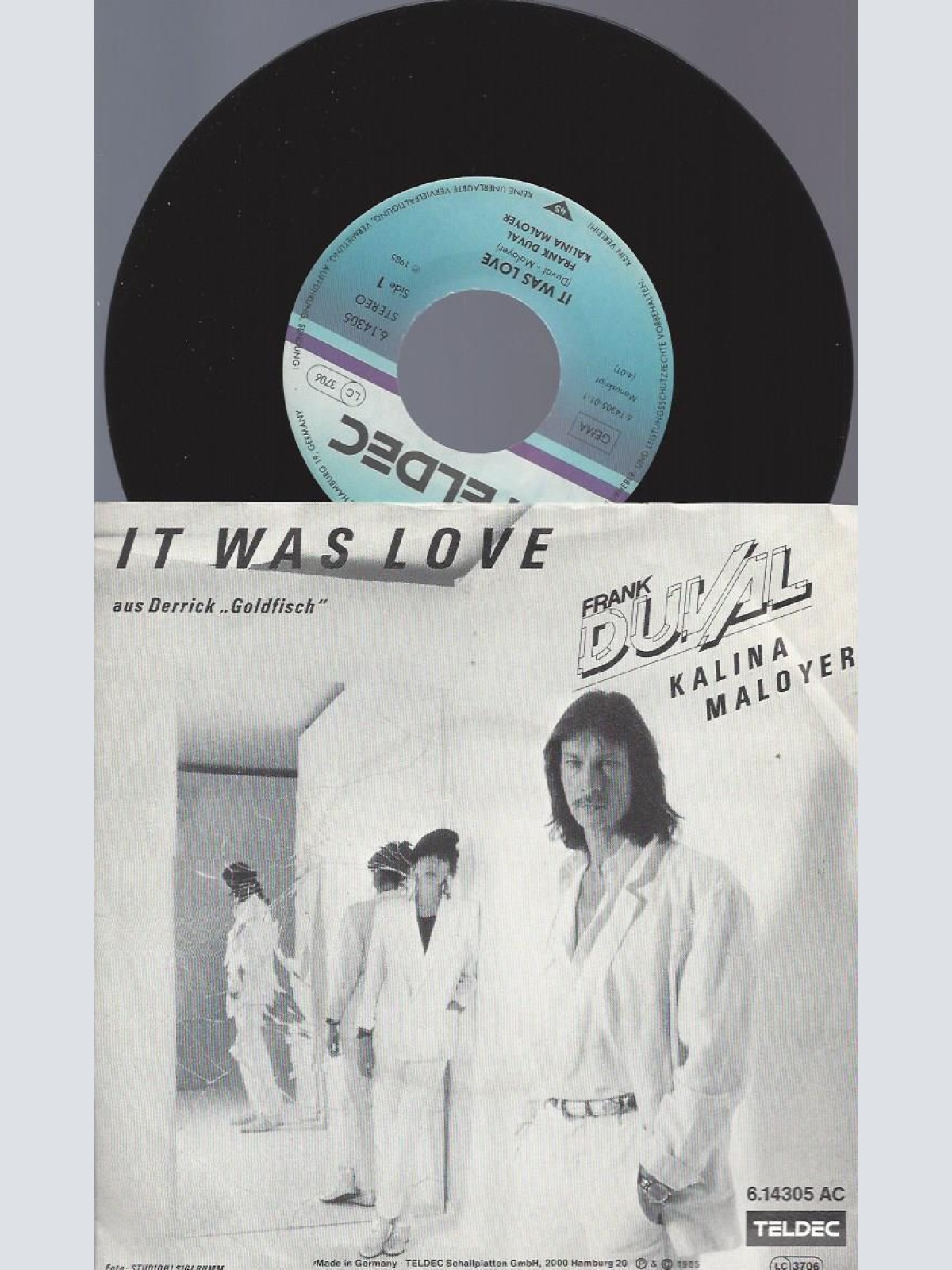 7" Frank Duval - Kalina Maloyer – It Was Love