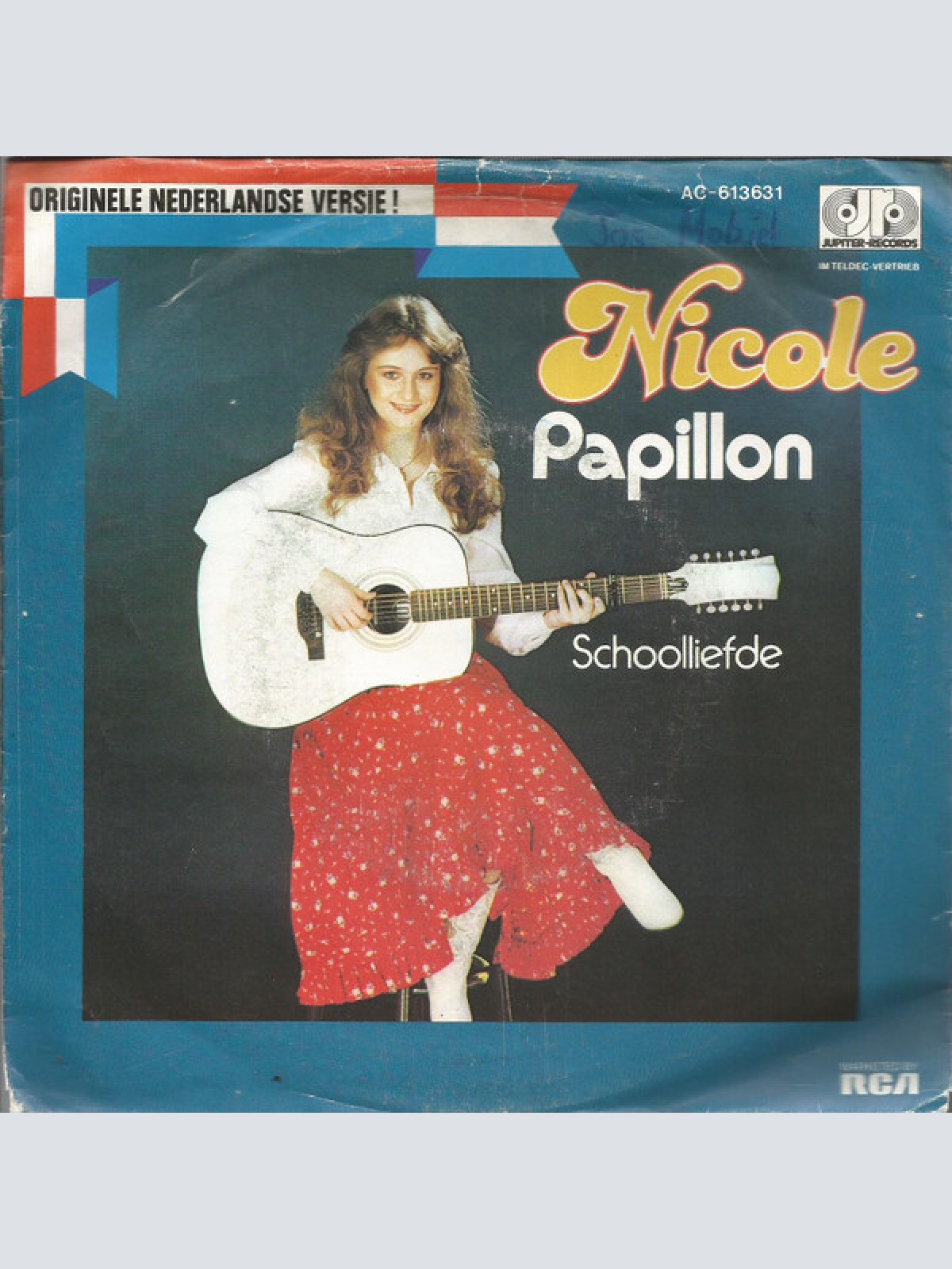 7", Single Nicole (2) - Papillon (Originele Nederlandse Versie) / Schoolliefde