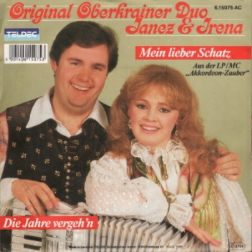7", Single Das Original Oberkrainer Duo Janez & Irena - Mein Lieber Schatz