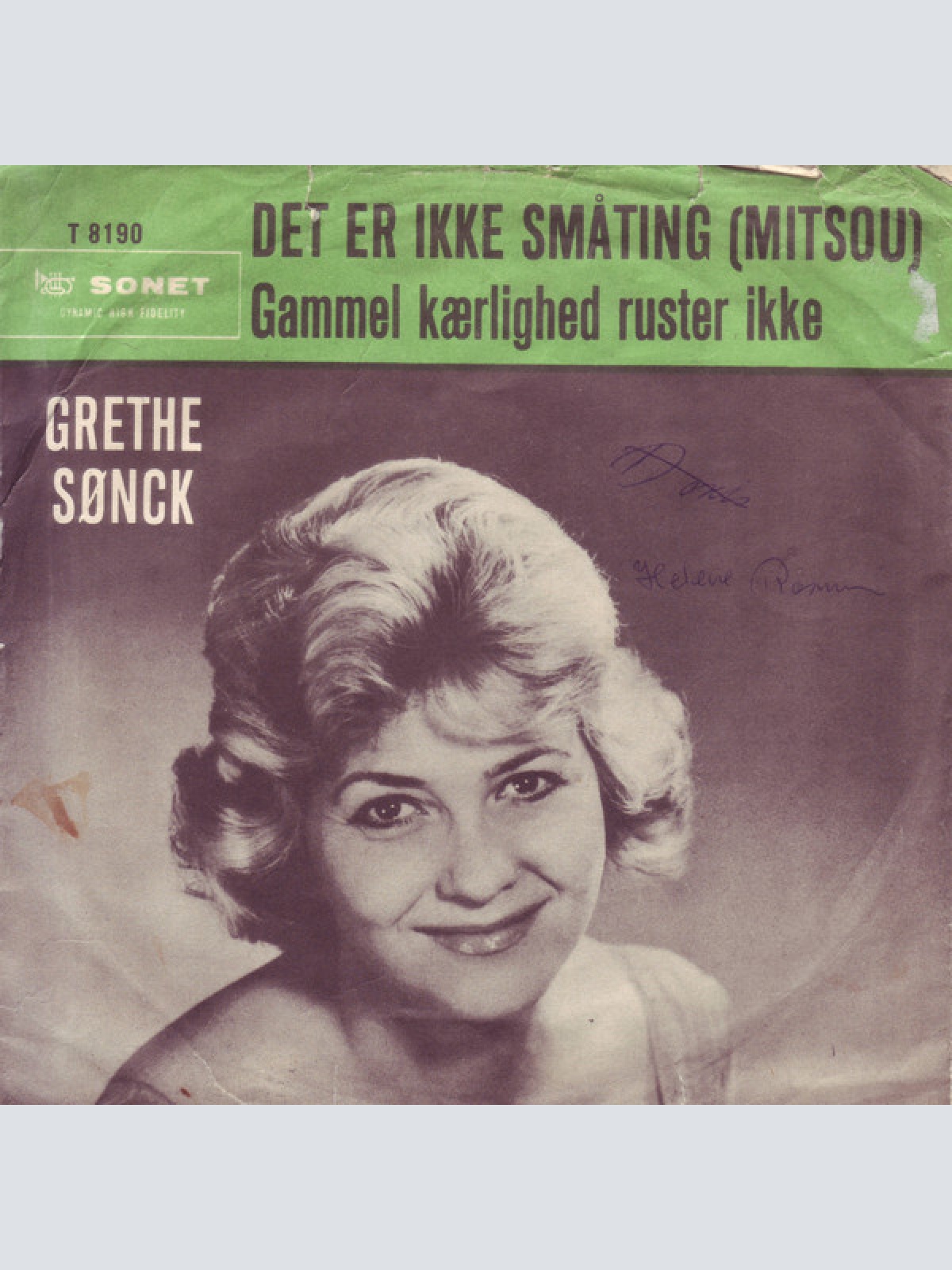 7", Single Grethe Sønck - Det Er Ikke Småting = Mitsou