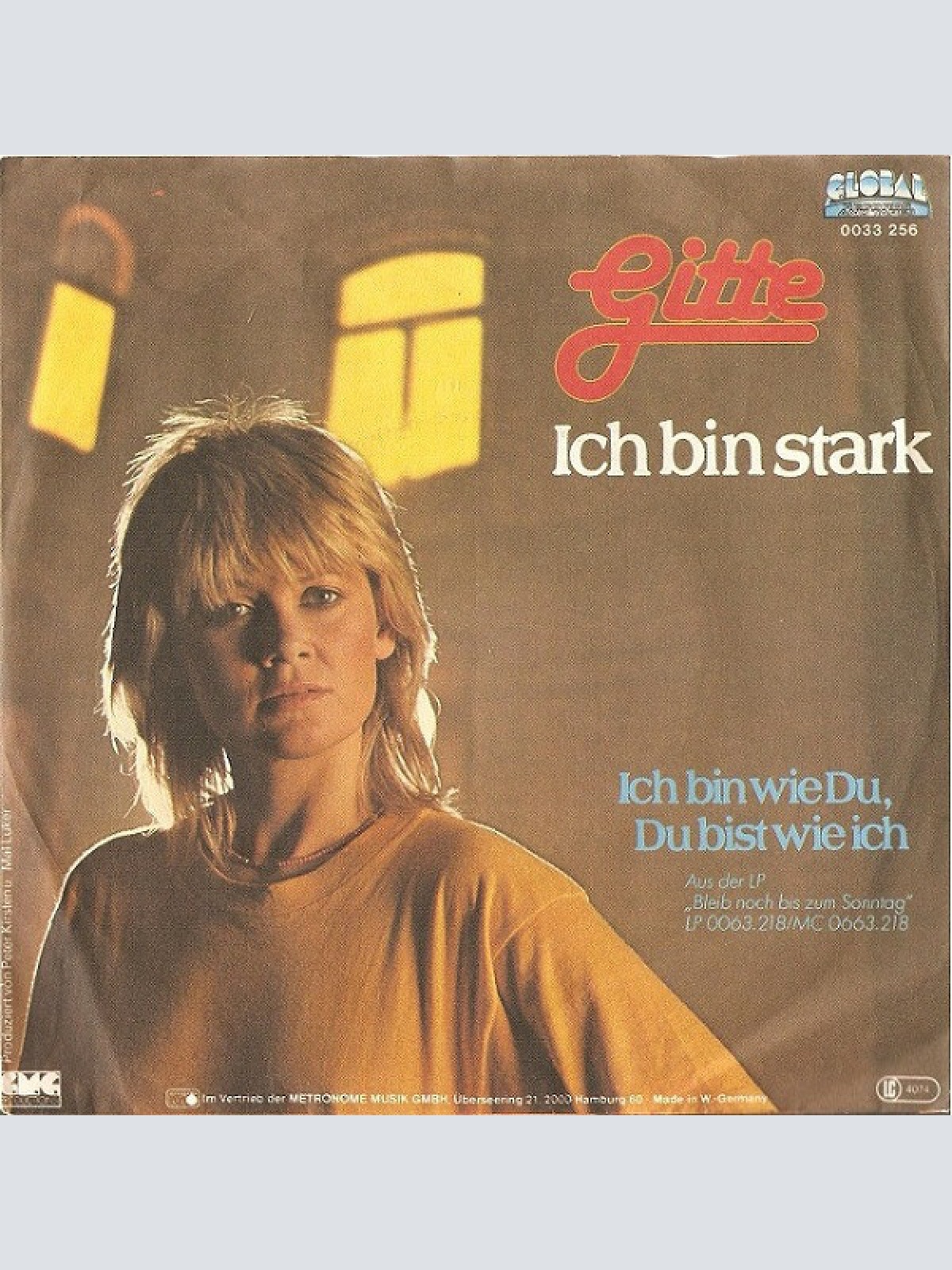 7", Single Gitte* - Ich Bin Stark