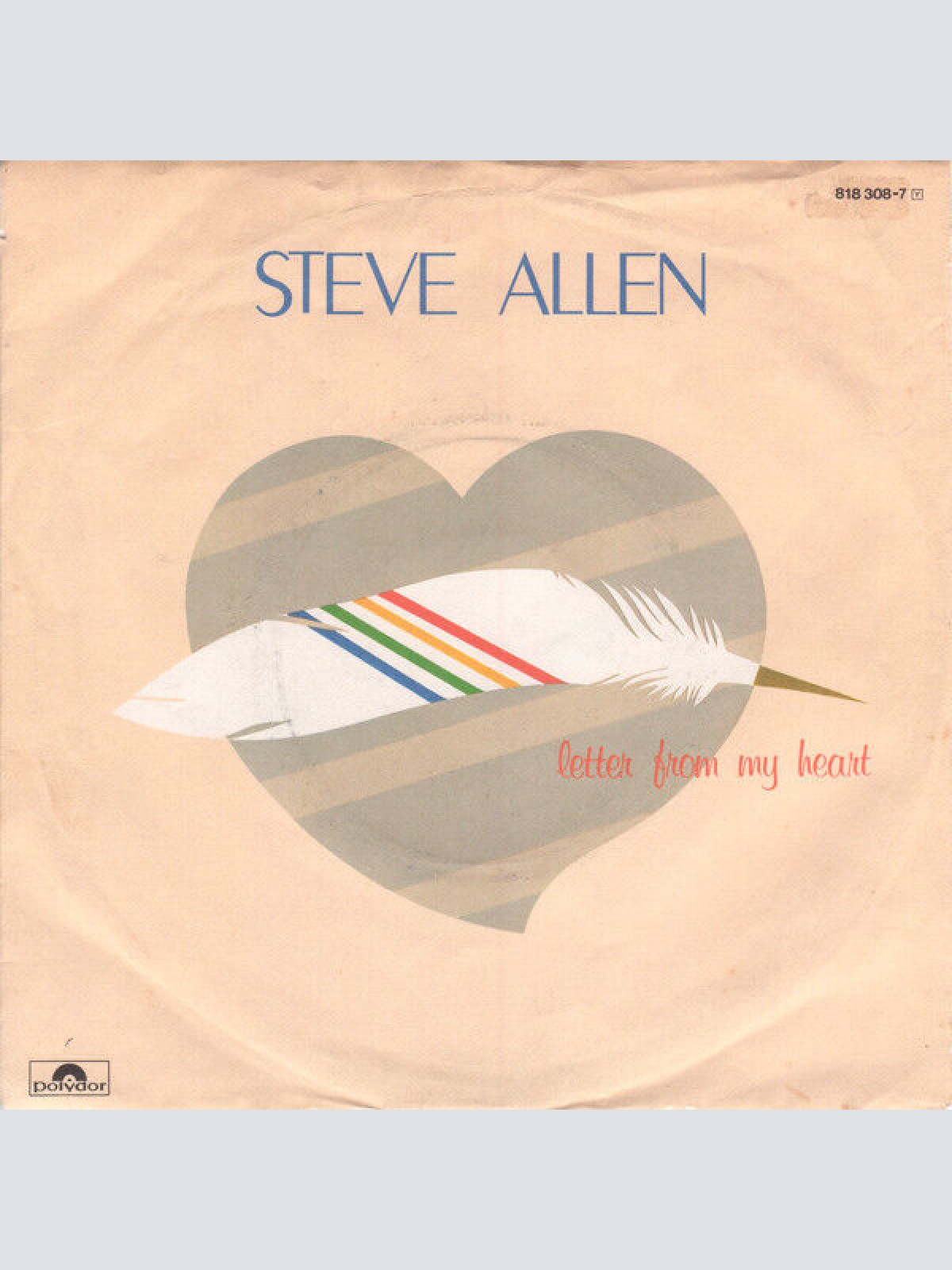 7", Single Steve Allen - Letter From My Heart