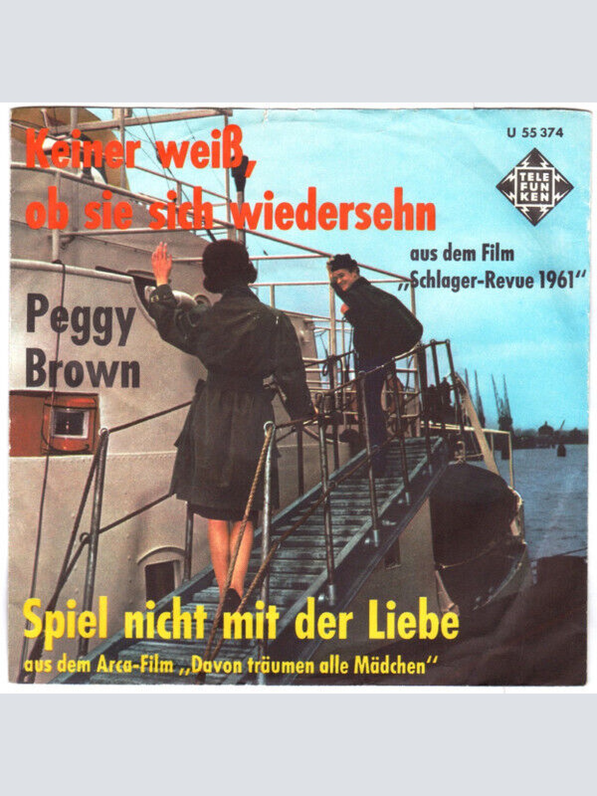 7", Single Peggy Brown - Keiner Weiß Ob Sie Sich Wiedersehn