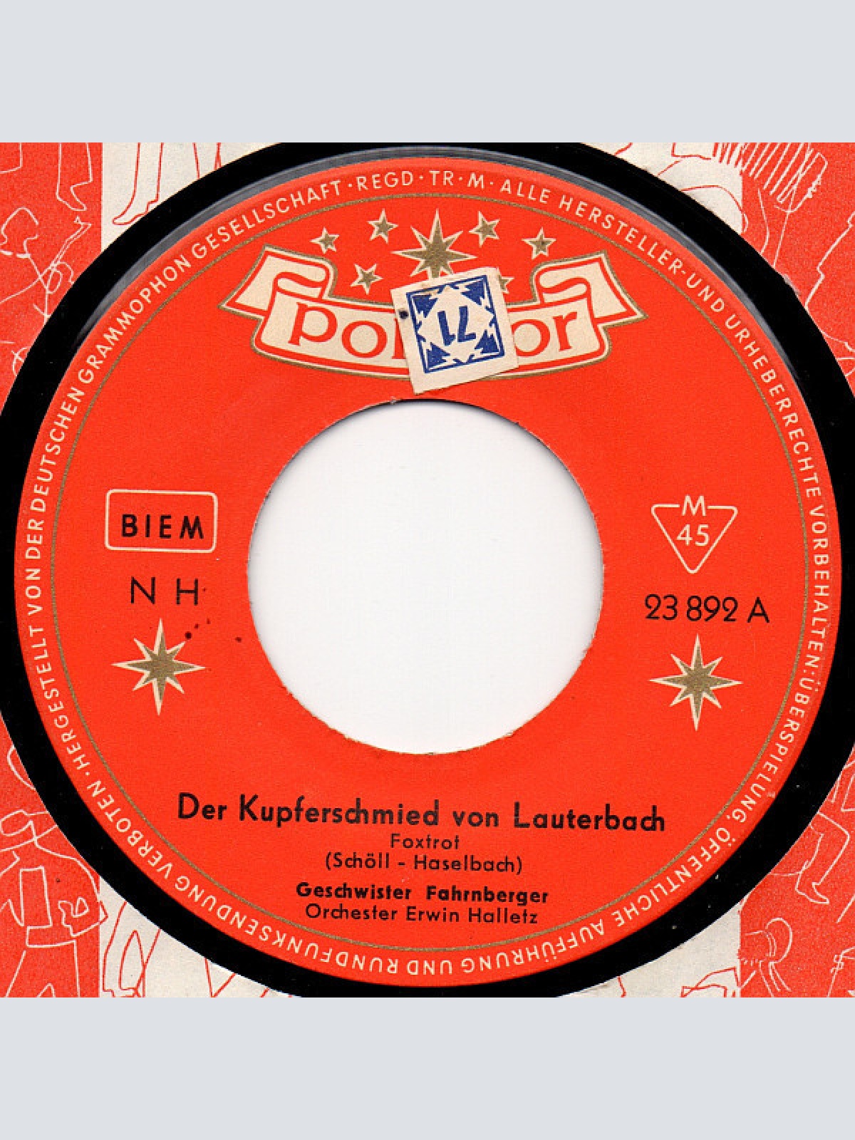 7", Single Die Geschwister Fahrnberger - Der Kupferschmied Von Lauterbach / H...