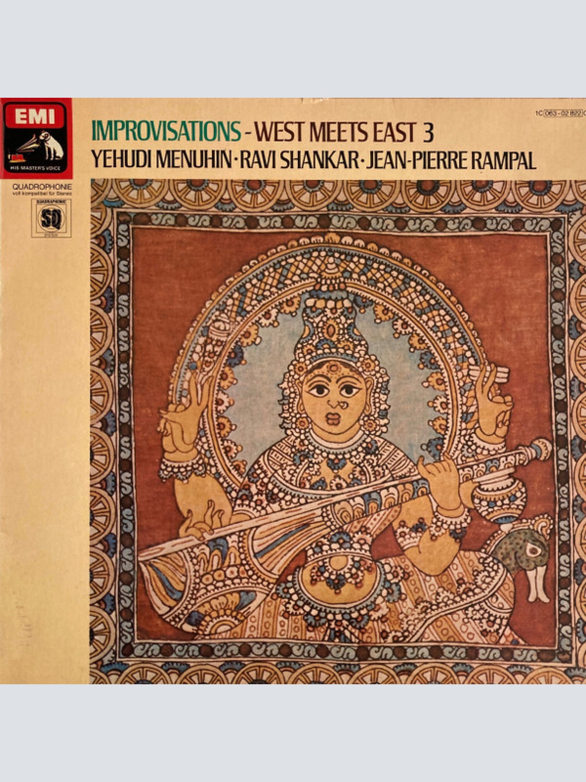 LP, Quad Yehudi Menuhin · Ravi Shankar · Jean-Pierre Rampal - Improvisations ...