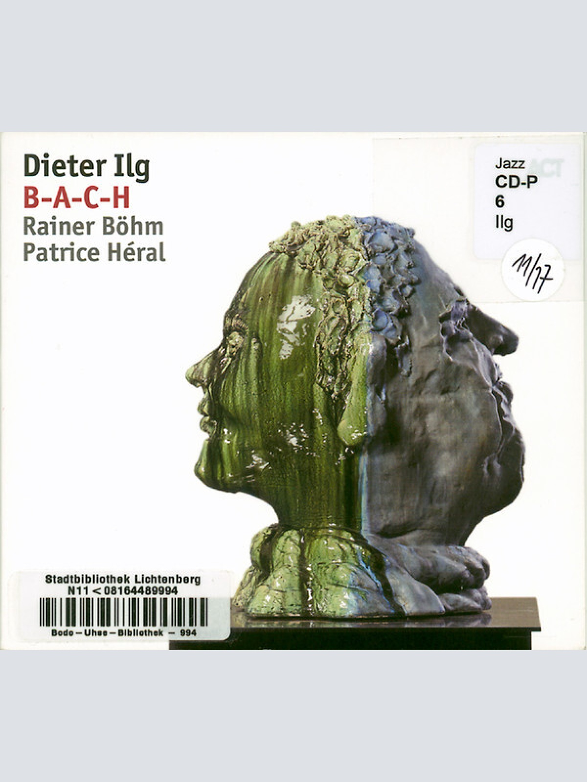 CD, Album Dieter Ilg - B-A-C-H