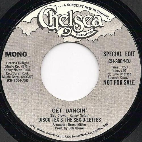 7", Single, Promo Disco Tex & The Sex-O-Lettes* - Get Dancin'