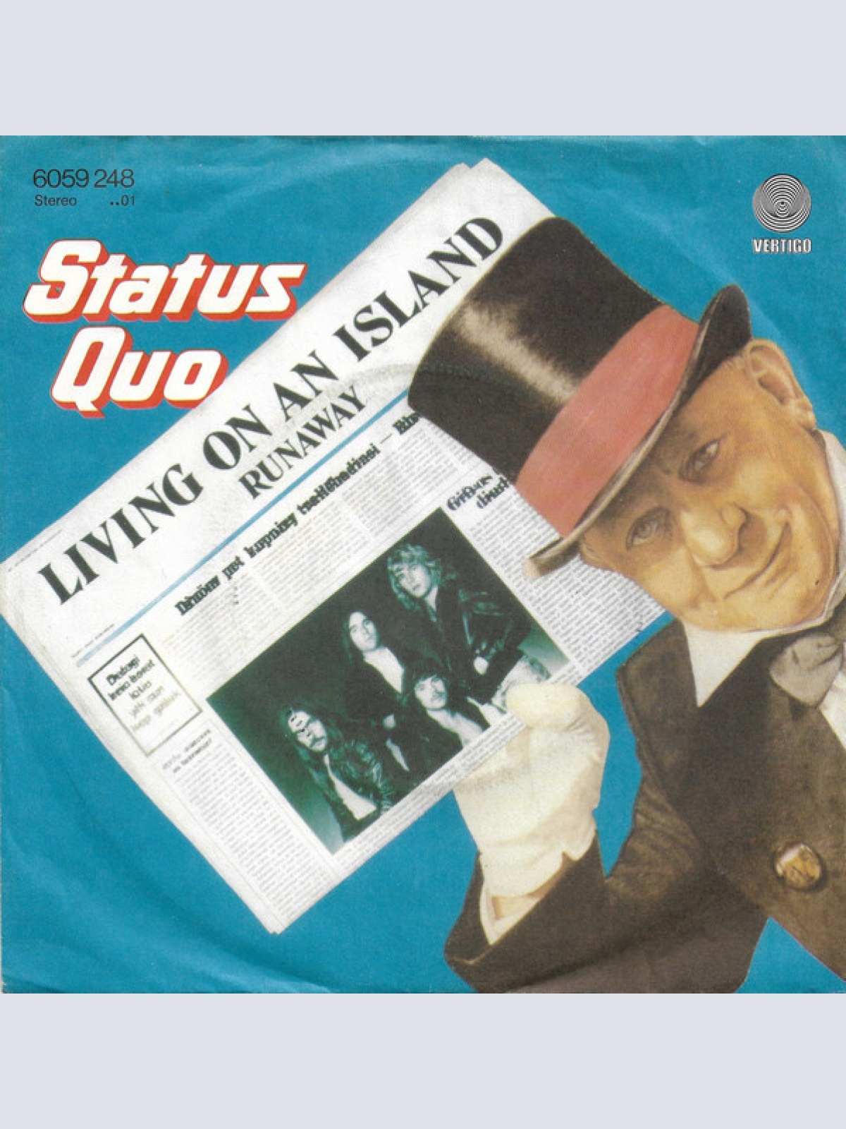 7", Single Status Quo - Living On An Island