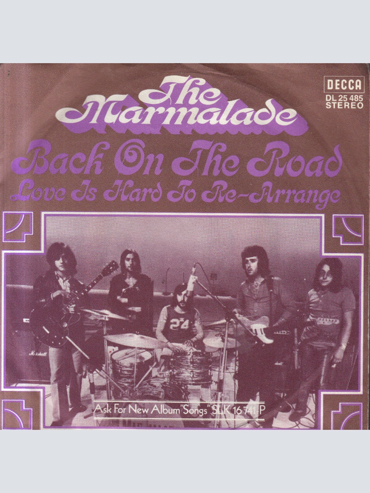 7", Single The Marmalade - Back On The Road
