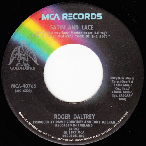7", Single Roger Daltrey - Say It Ain't So, Joe / Satin And Lace