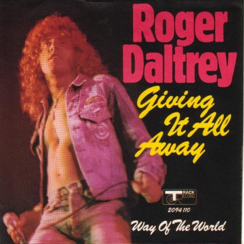 7" Roger Daltrey - Giving It All Away