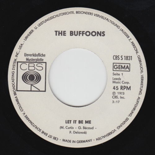 7", Single, Promo The Buffoons - Let It Be Me