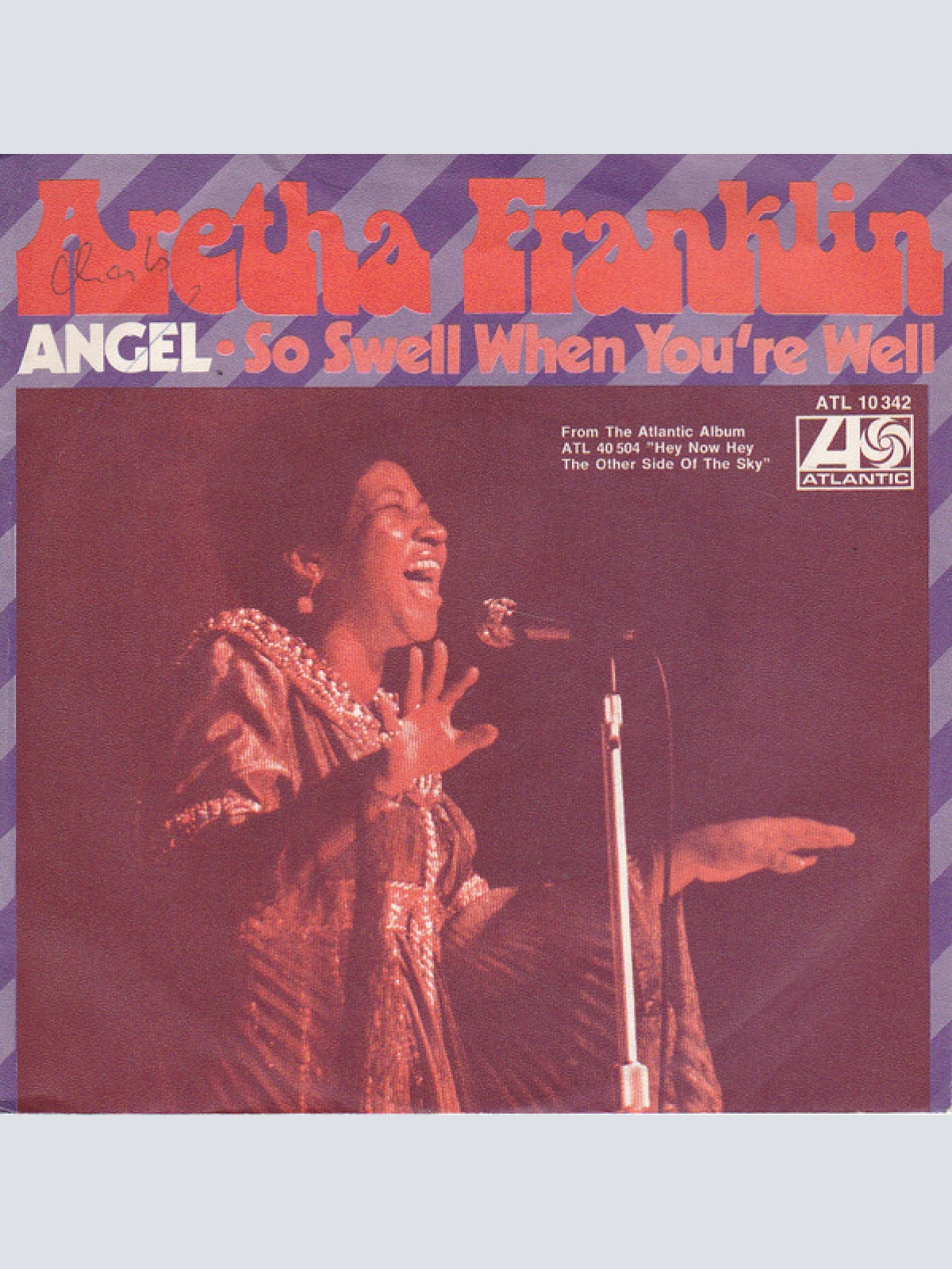 7", Promo Aretha Franklin - Angel