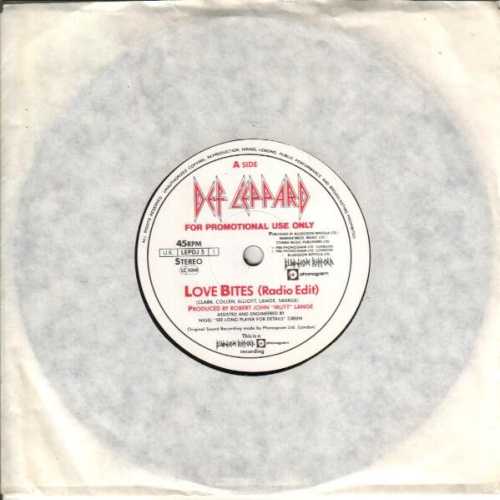 7", Promo Def Leppard - Love Bites (Radio Edit)