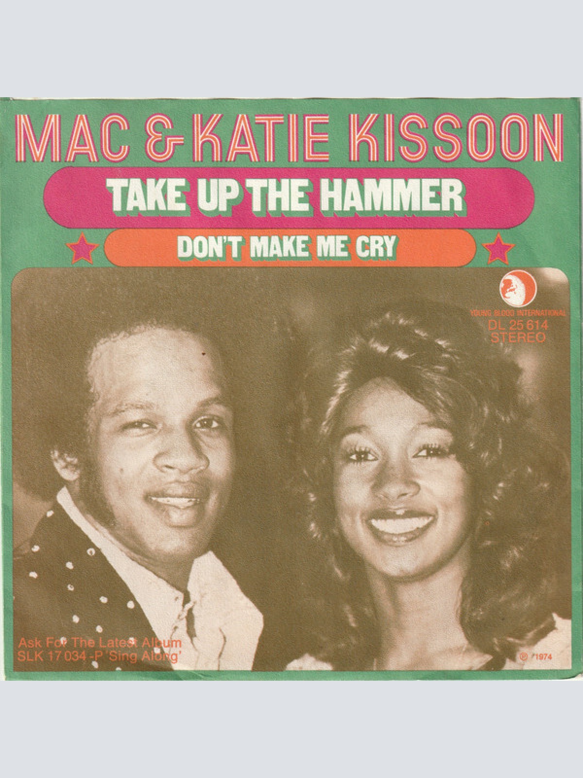 7", Single, Promo Mac And Katie Kissoon - Take Up The Hammer / Don't Make Me Cry