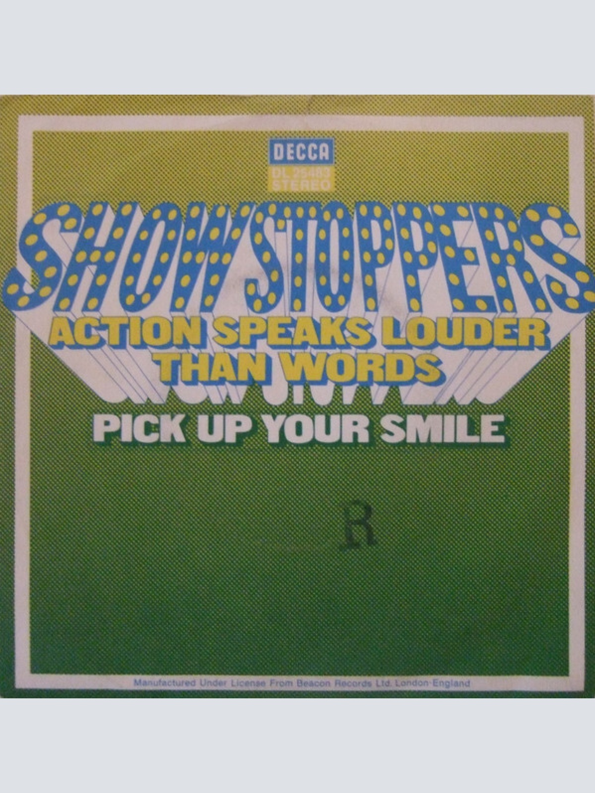7", Single, Promo Showstoppers* - Action Speaks Louder Than Words
