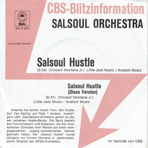7", Promo Salsoul Orchestra* - Salsoul Hustle