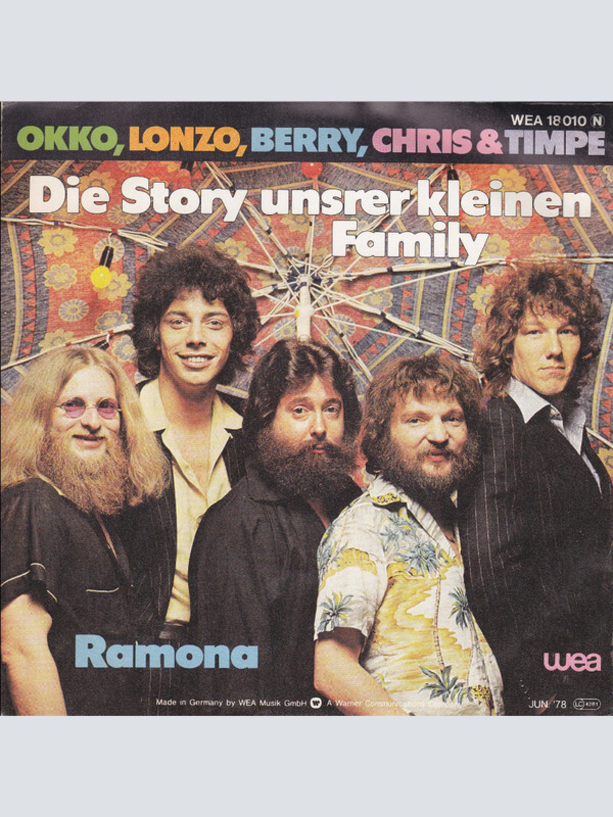 7", Single Okko, Lonzo, Berry, Chris & Timpe - Die Story Unsrer Kleinen Family