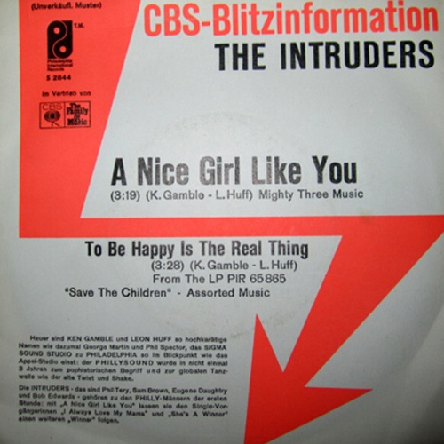7", Single, Promo The Intruders - A Nice Girl Like You