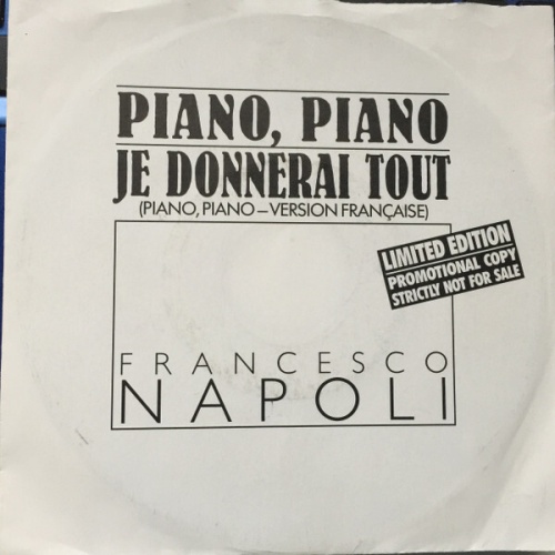 7", Single, Ltd, Promo Francesco Napoli - Piano, Piano