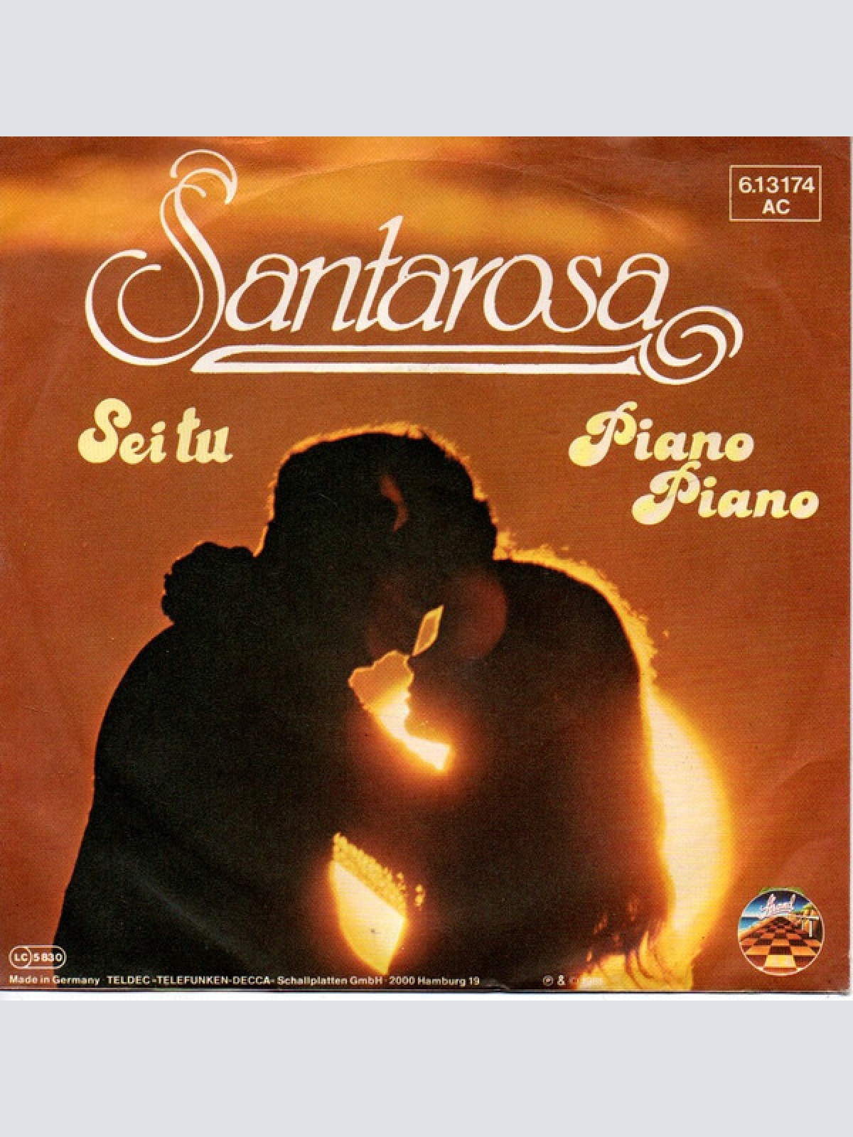 7", Single Santarosa - Sei Tu / Piano Piano