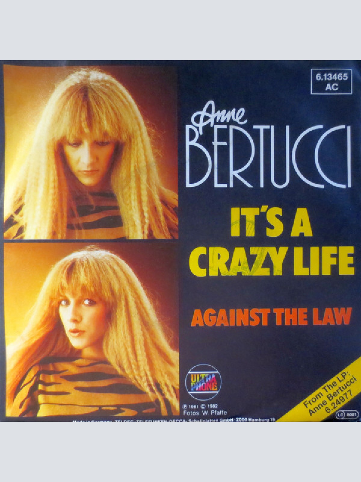 7", Single, Promo Anne Bertucci - It's A Crazy Life