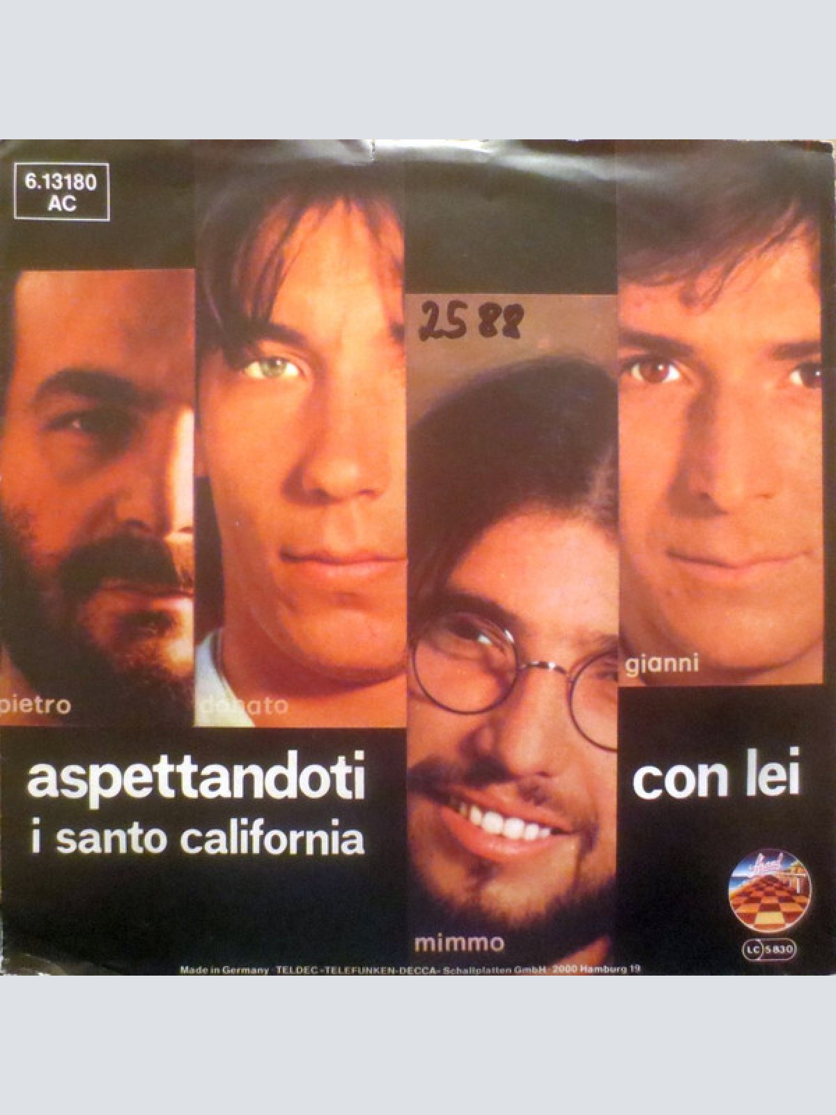 7", Single, Promo I Santo California - Aspettandoti / Con Lei