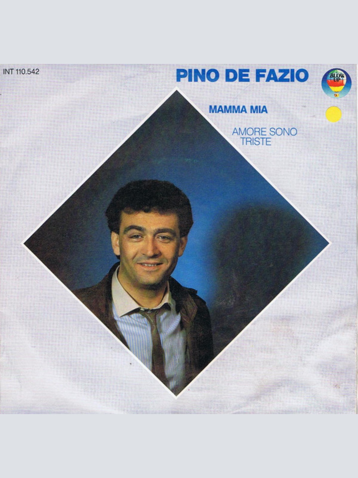 7", Single Pino De Fazio - Mamma Mia