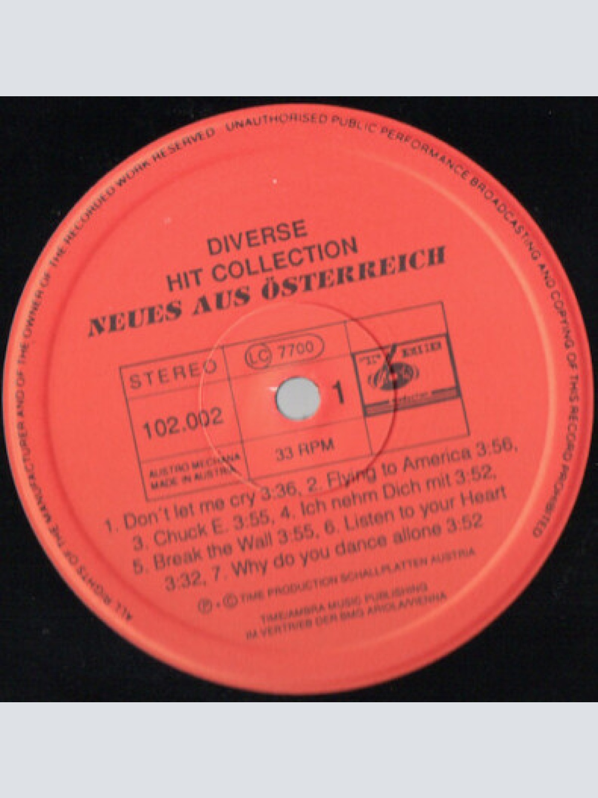 LP, Comp Various - Neues Aus Österreich