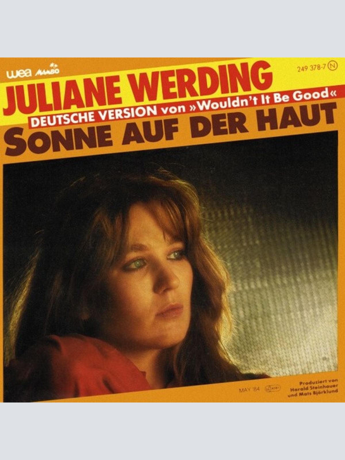 7", Single Juliane Werding - Sonne Auf Der Haut