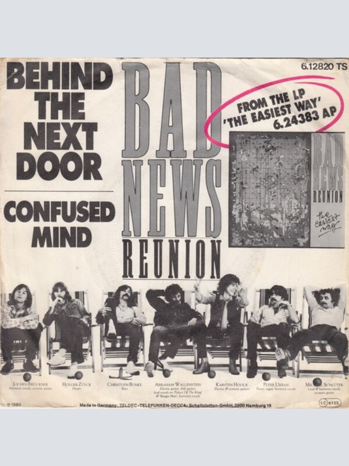 7", Single, Promo Bad News Reunion - Behind The Next Door