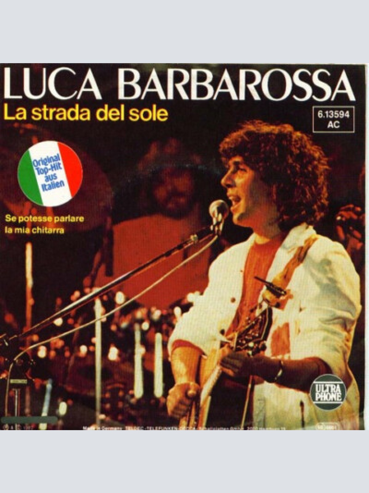 7", Single Luca Barbarossa - La Strada Del Sole