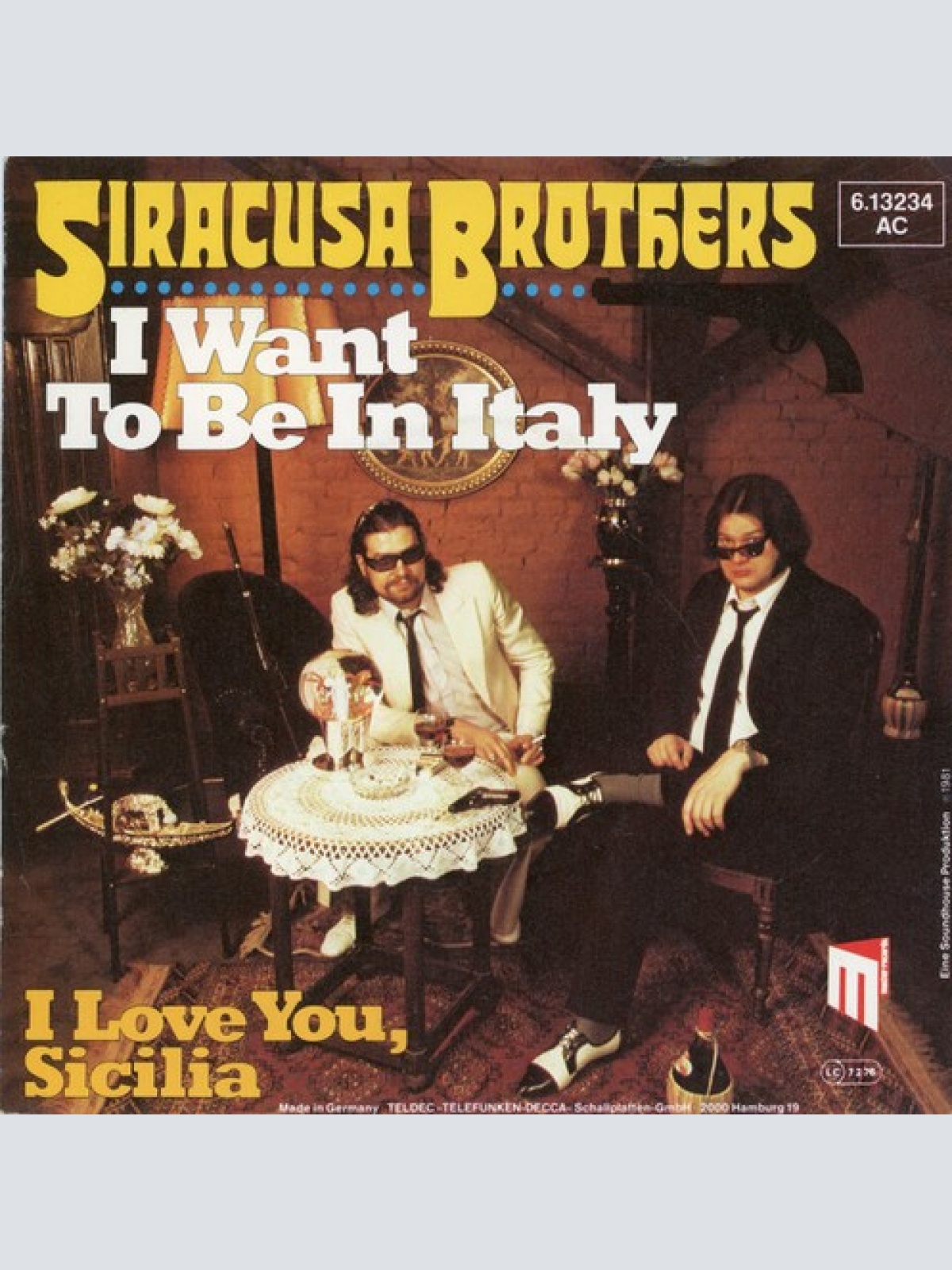 7", Promo Siracusa Brothers - I Want To Be In Italy