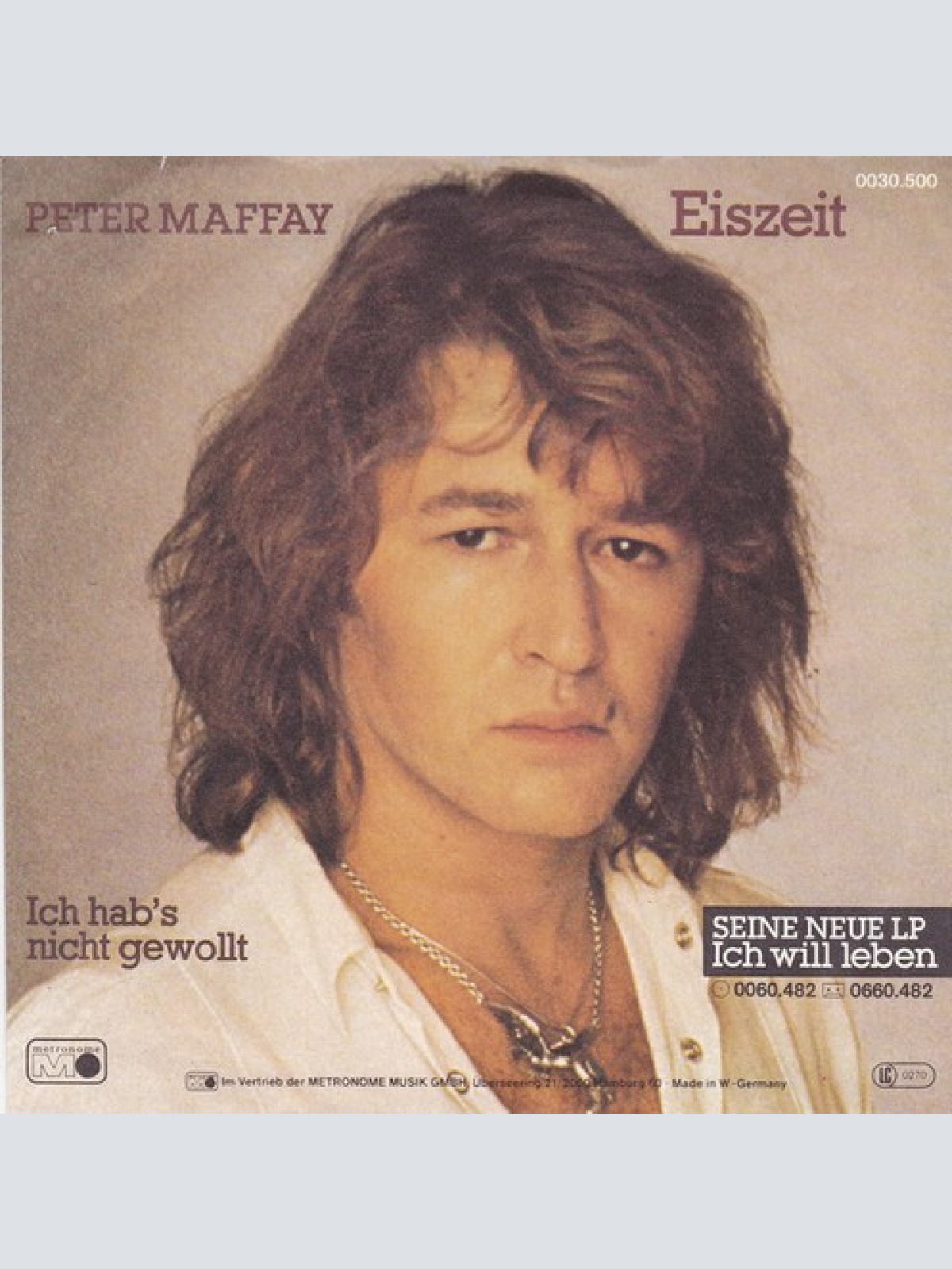 7", Single Peter Maffay - Eiszeit
