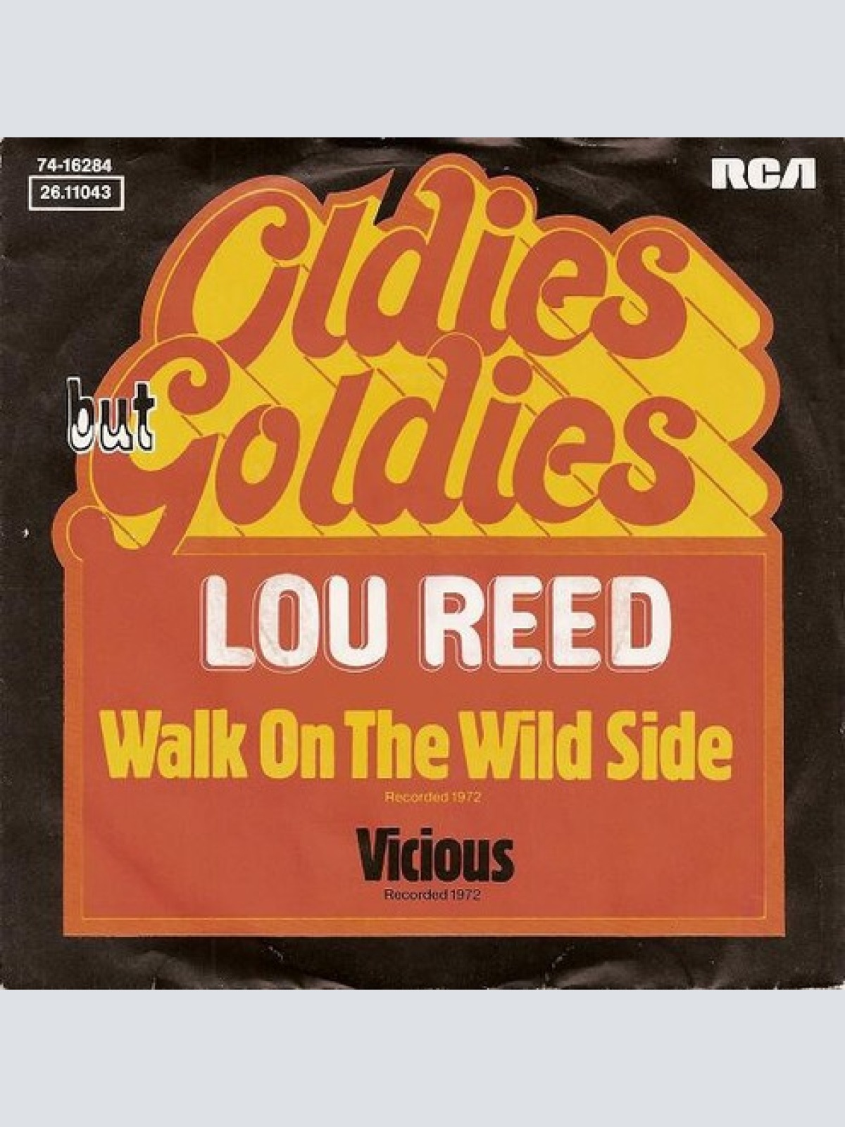 7", RE Lou Reed - Walk On The Wild Side / Vicious