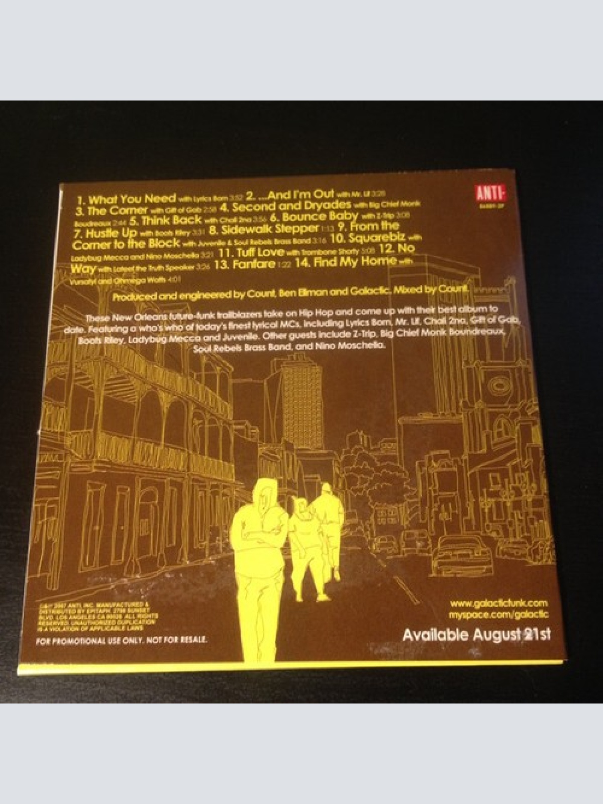 CD, Album, Promo Galactic - From The Corner To The Block