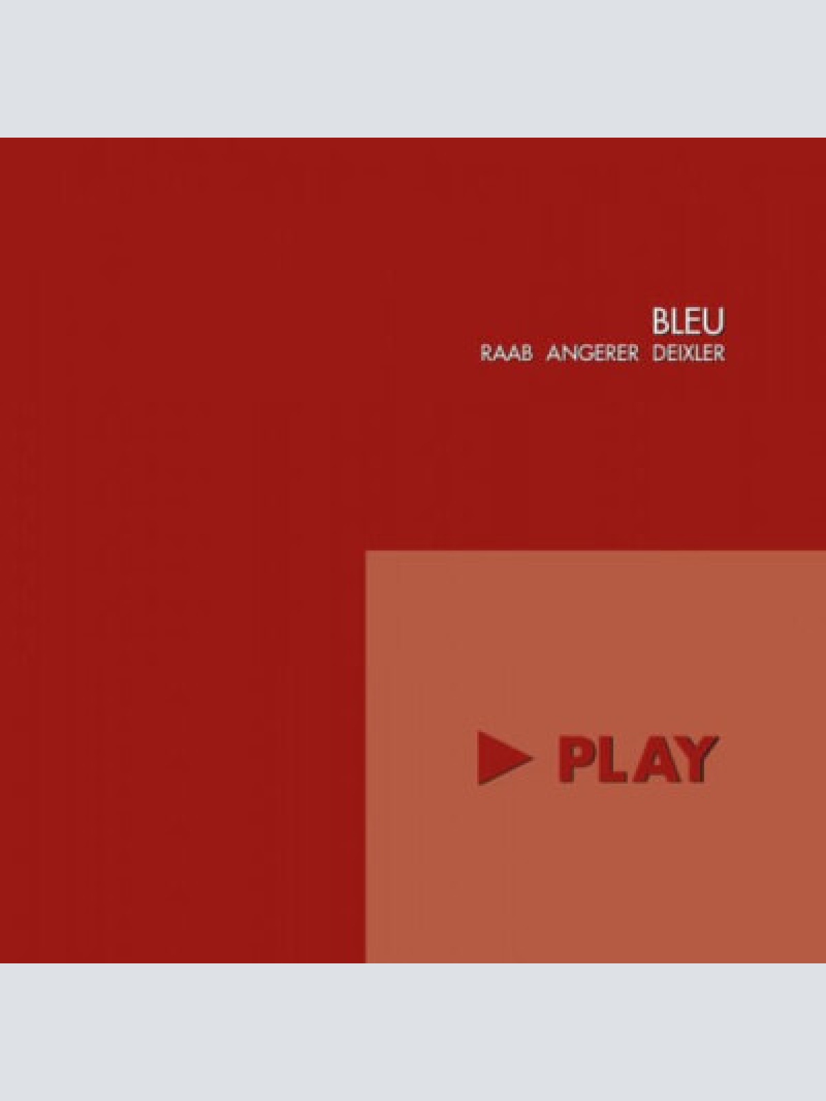 CD, Album Bleu (11) - Play