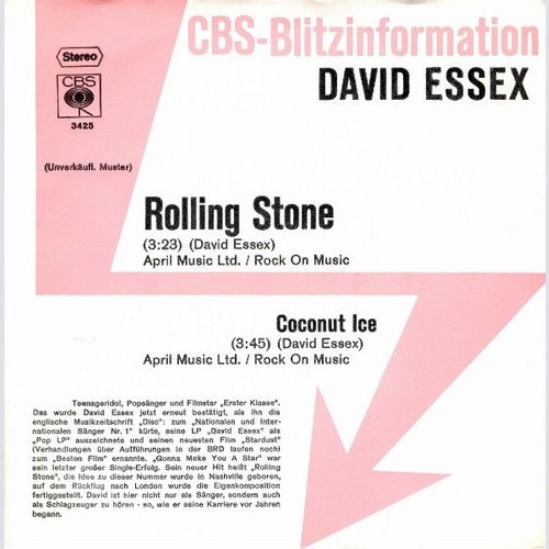 7", Single, Promo David Essex - Rolling Stone