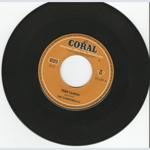 7", Single The Cannonballs - Teen Tango