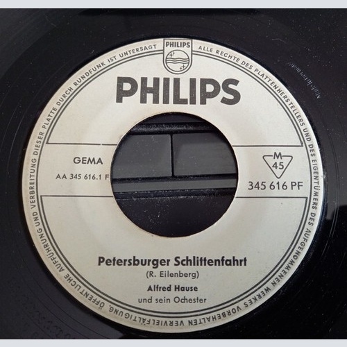 7", Single, Mono, Promo Alfred Hause Und Sein Orchester* - Petersburger Schli...