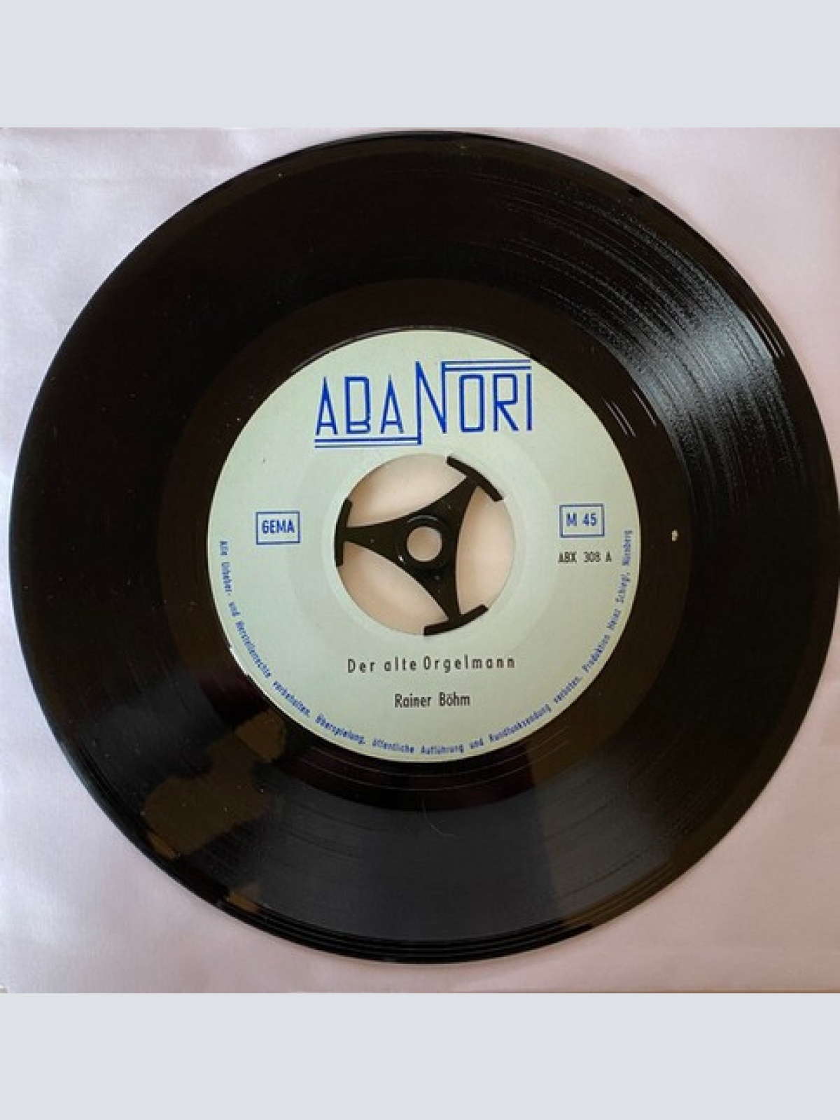 7", Single, Mono Rainer Böhm* - Der Alte Orgelmann / Der Alte Geiger