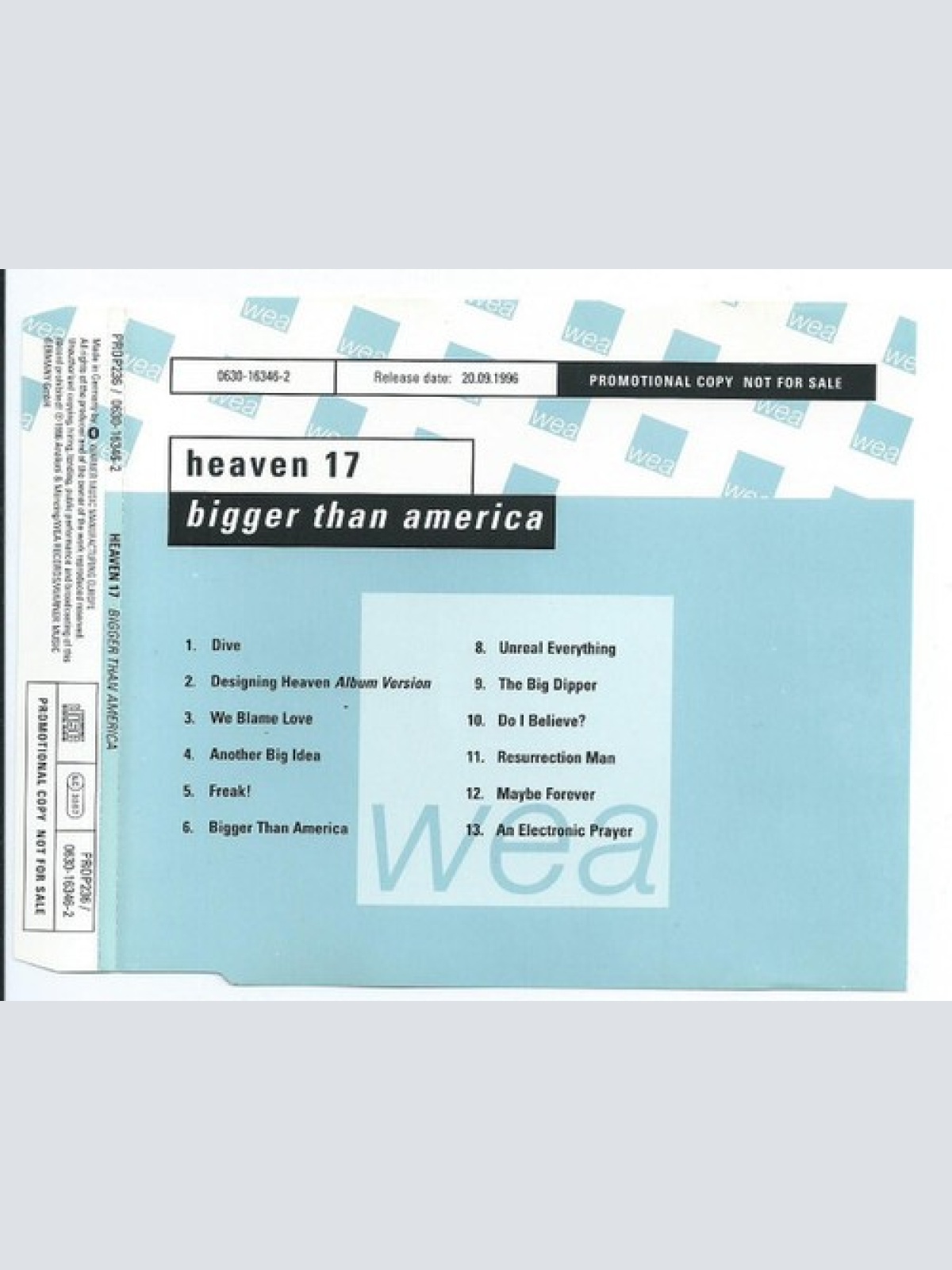 CD, Album, Promo Heaven 17 - Bigger Than America