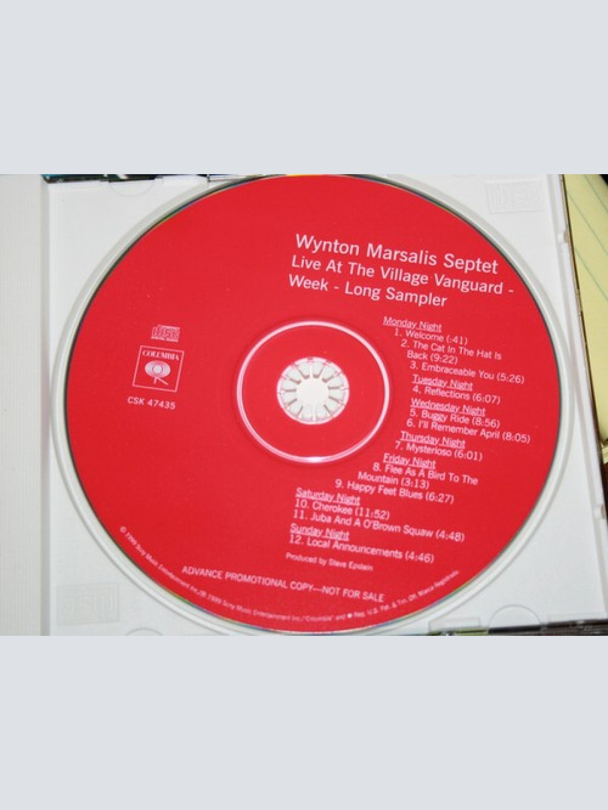 CD, Advance, Comp, Promo Wynton Marsalis Septet - Live At The Village Vanguar...