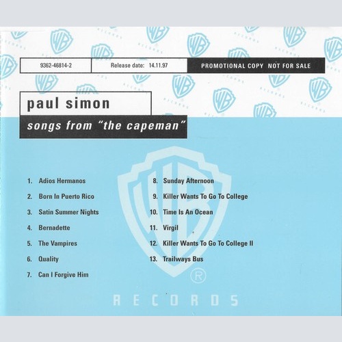 CD, Album, Promo Paul Simon - Songs From "The Capeman"
