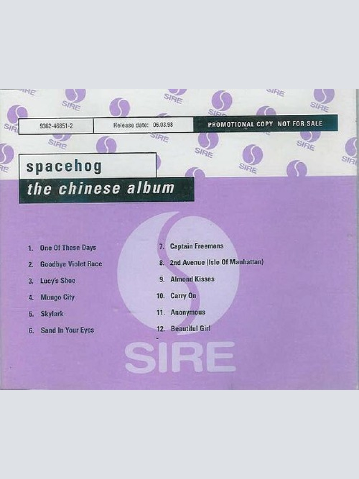 CD, Album, Promo Spacehog - The Chinese Album
