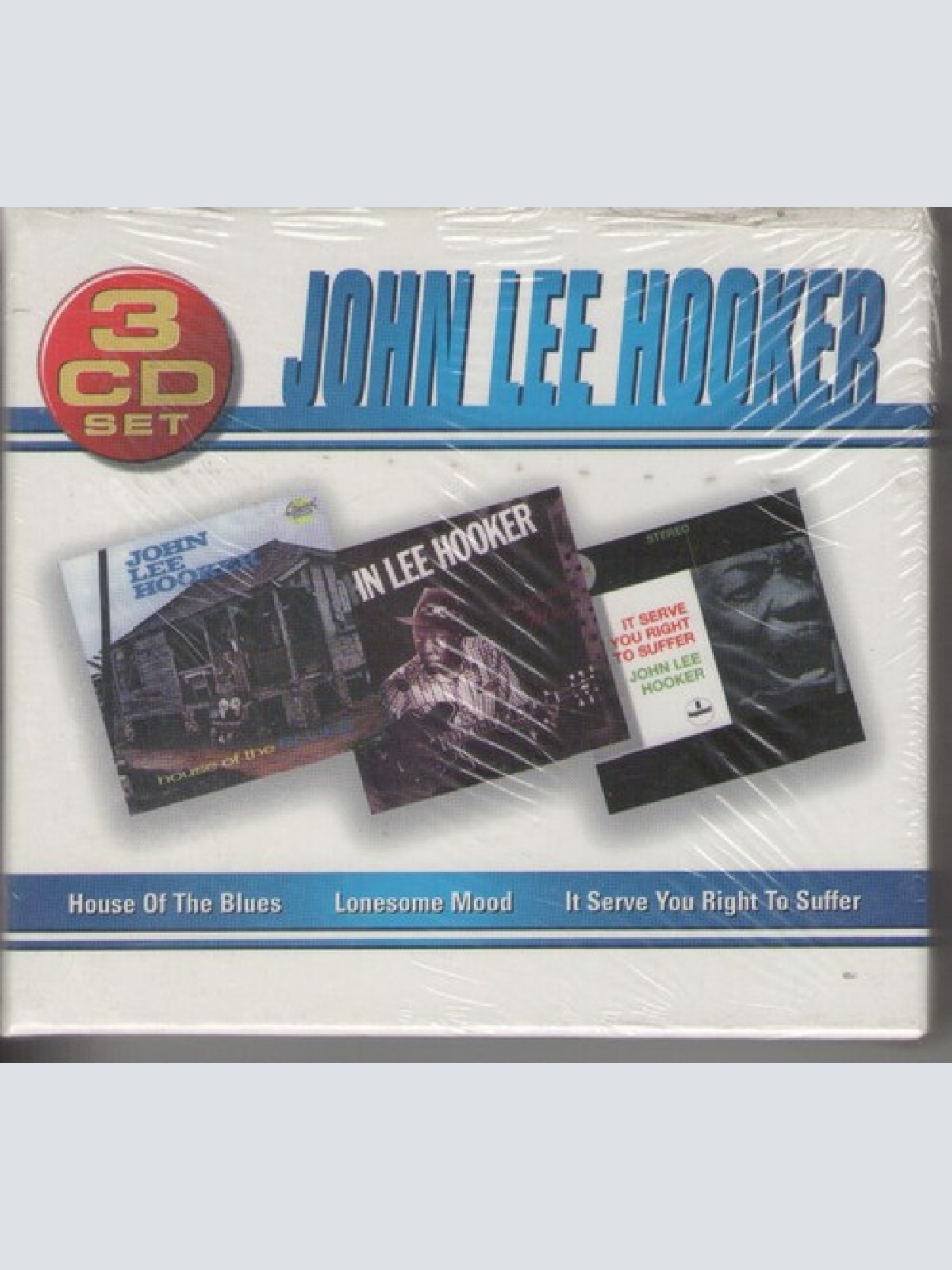 Box, Comp + 3xCD John Lee Hooker - House Of The Blues - Lonesome Mood - It Se...